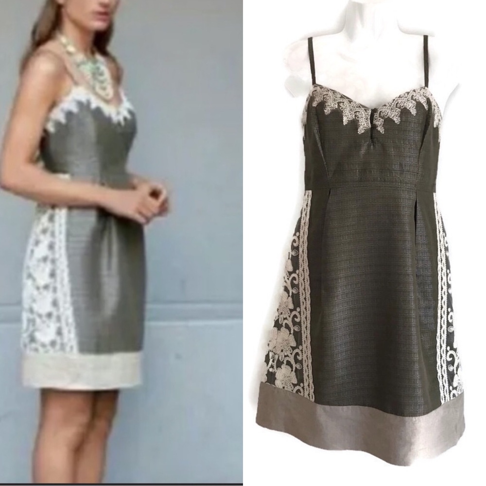Anthro Moulinette Soeurs rainwashed shale dress 10